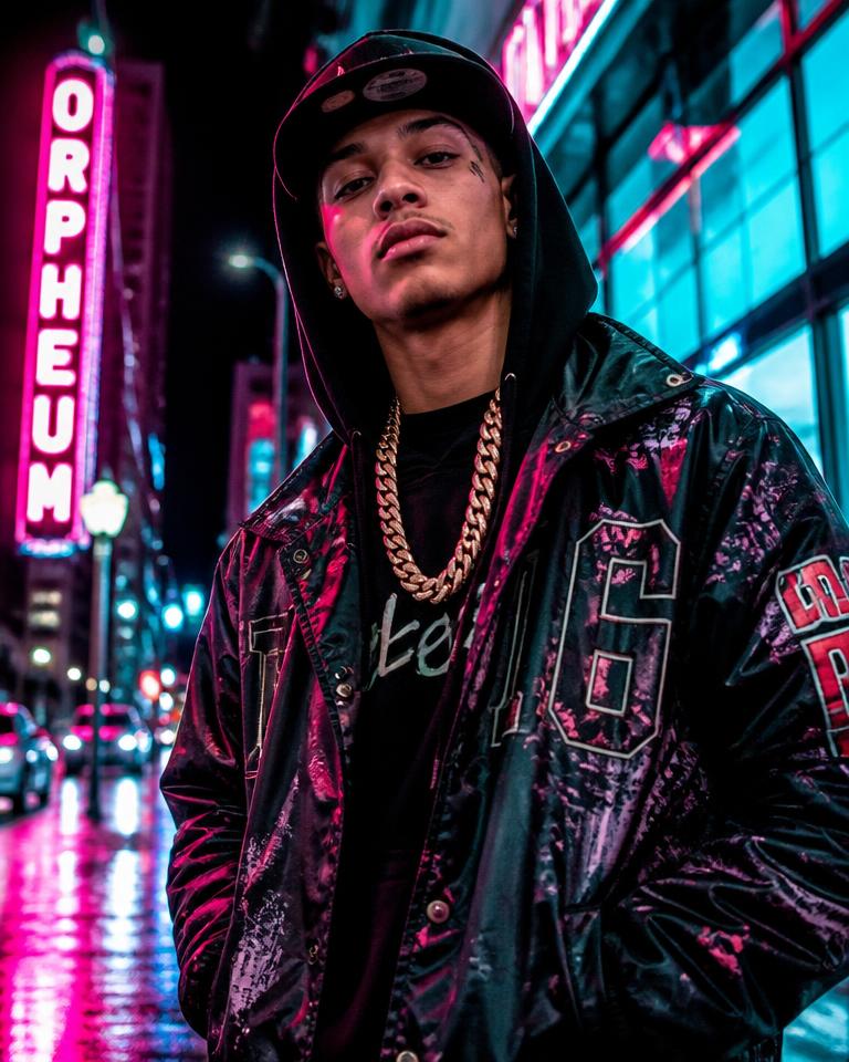 Hip-hop AI profile picture example
